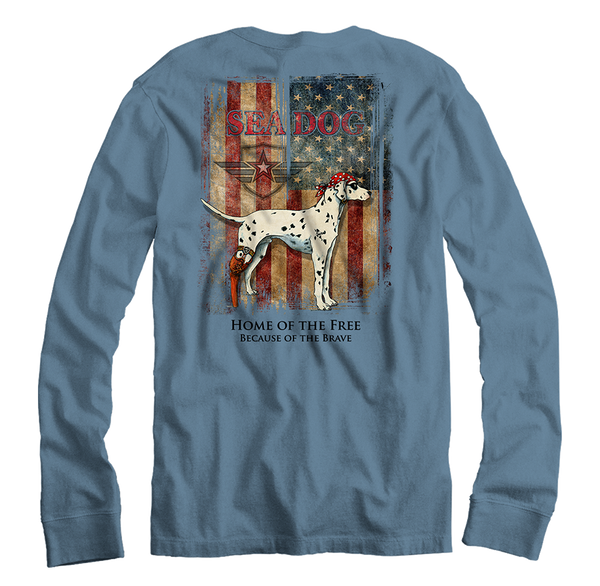 Grunge US Flag - Long Sleeve Shirt